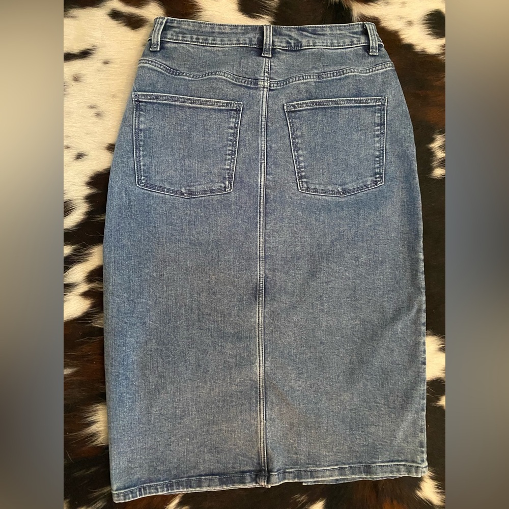 Ophelia roe Classic Blue Denim Skirt